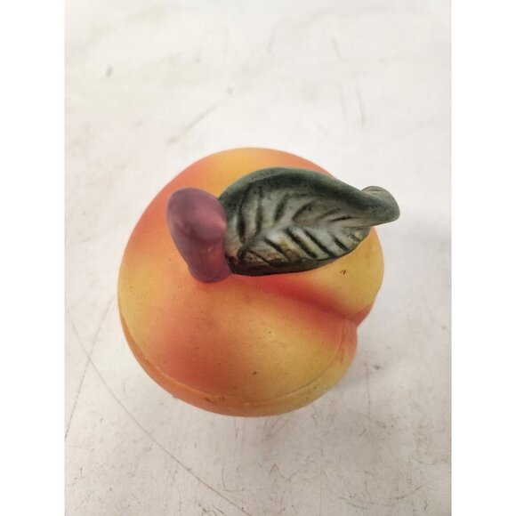 Vintage 1999 Candle In Yellow Red Apple Shaped Ceramic Jar Container NEW - Picture 3 of 10